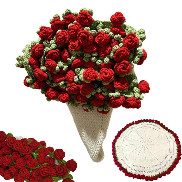 Crochet Rose Bouquet Blanket