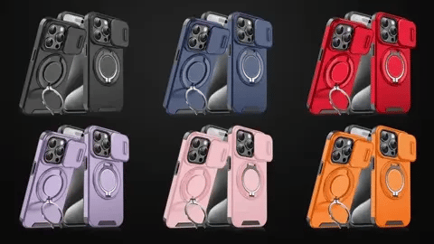 Armor Magnetic Bracket Case for iPhone