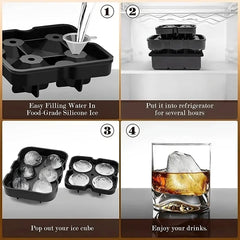 Silicone Ice Ball Mold Tray