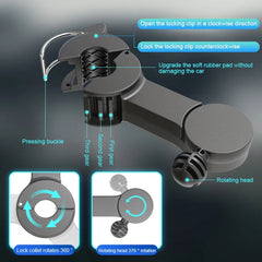 Dual-Head Fan for Car Seats
