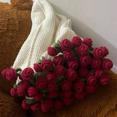 Crochet Rose Bouquet Blanket